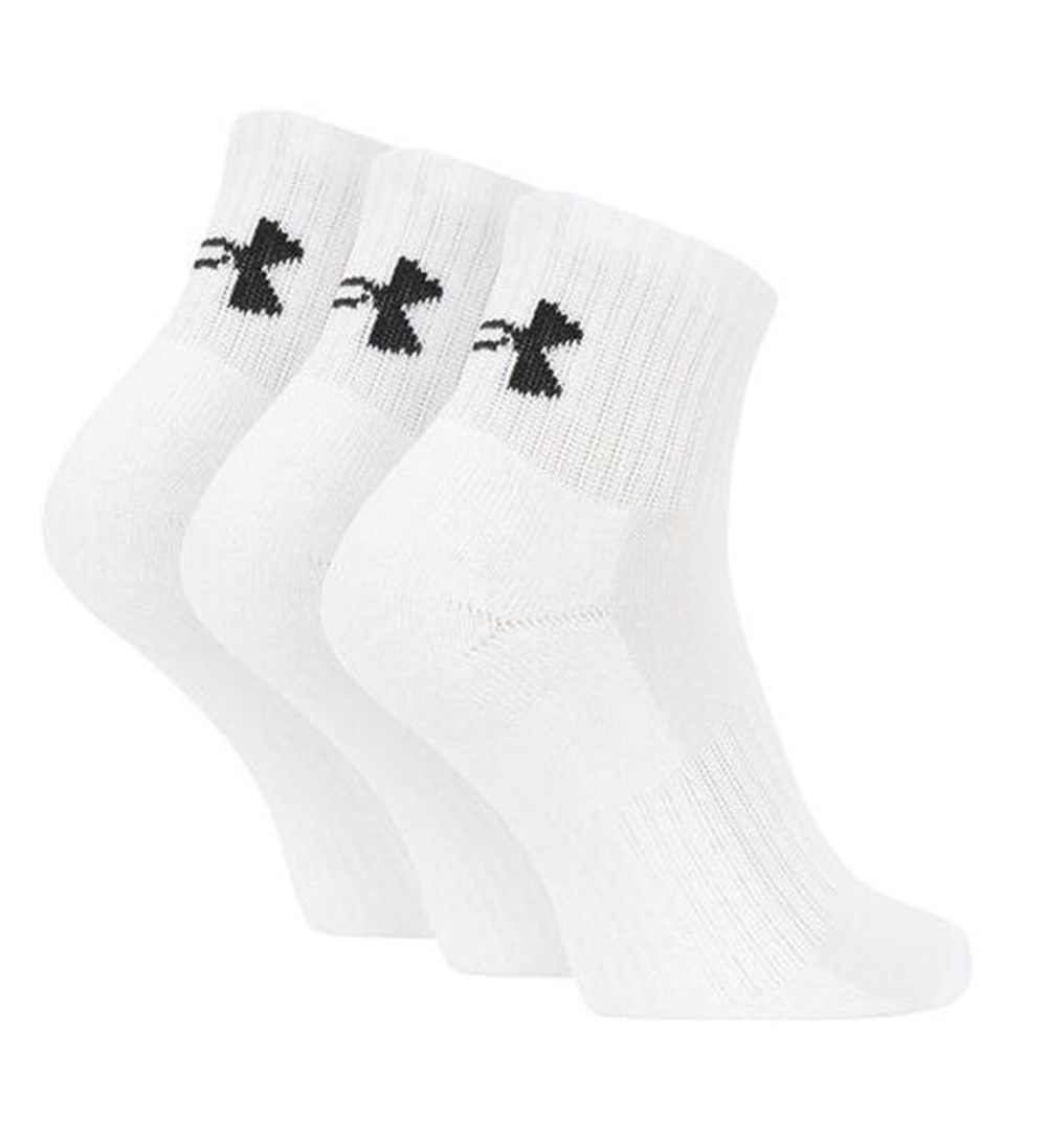 Теннисные носки Under Armour Core Quarter 3P