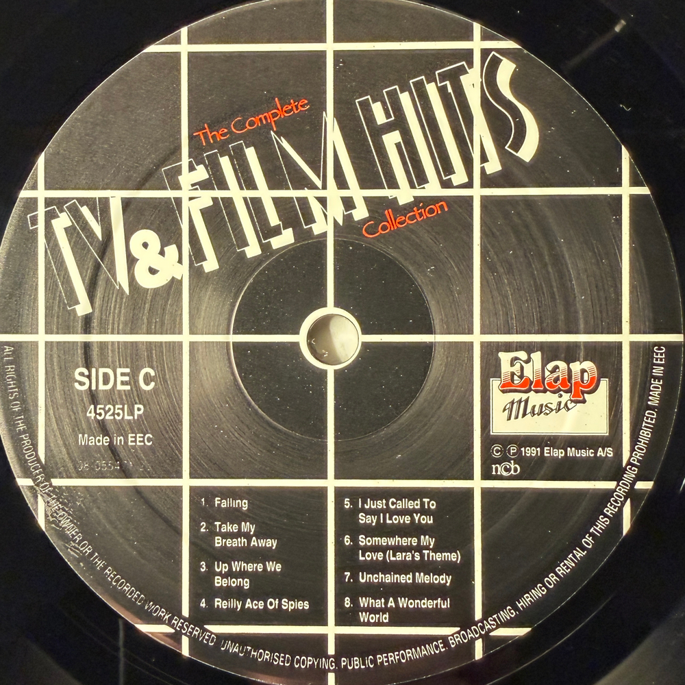 Сборник The Complete TV & Film Hits Collection 2LP (Европа 1991г.)