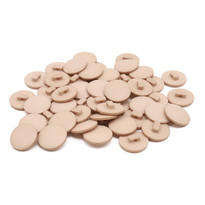 Пуговицы на ножке 28L=18 мм, пластик (Beige (бежевый)), NE68, 48 шт