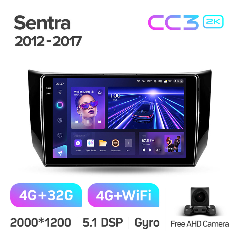 Teyes CC3 2K 10,2"для Nissan Sentra 2012-2017
