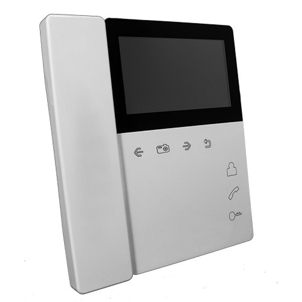 Монитор видеодомофона TANTOS Elly-S с трубкой (белый) TFT LCD 4,3" экран