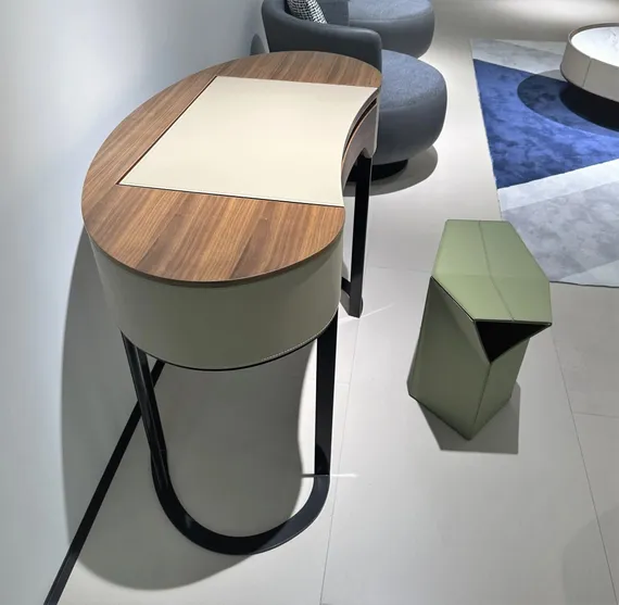 Табурет Atelier фисташковая экокожа