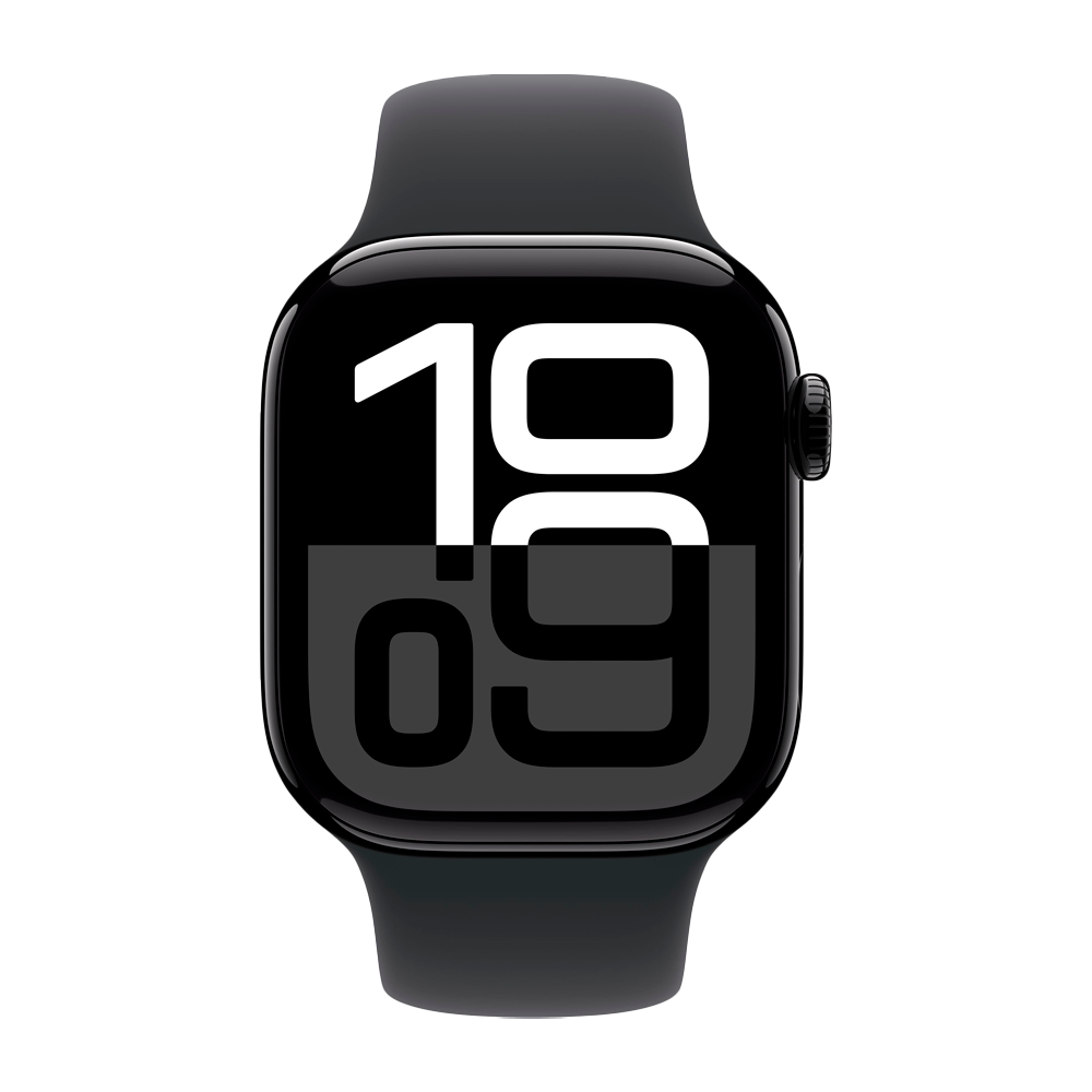 Умные часы Apple Watch Series 10 GPS, 42mm, Jet Black Aluminium Case with Solo Loop Size 7, Black (Черный)