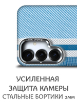 Дизайнерский чехол для SAMSUNG GALAXY S25 (не ULTRA / PLUS / FE!) с камерой-подставкой и MagSafe