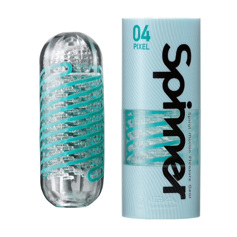 Мастурбатор Tenga Spinner Pixel бирюзовый
