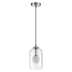 4953/1 PENDANT ODL22 000 хром/ белый/прозрачный/стекло Подвес G9 1*40W LOSTAR