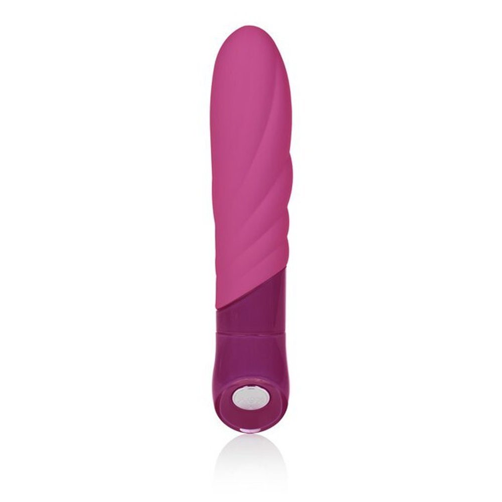 Мощный многорежимный силиконовый вибратор Vela Massager (7 режимов) (Цвет: фуксия)