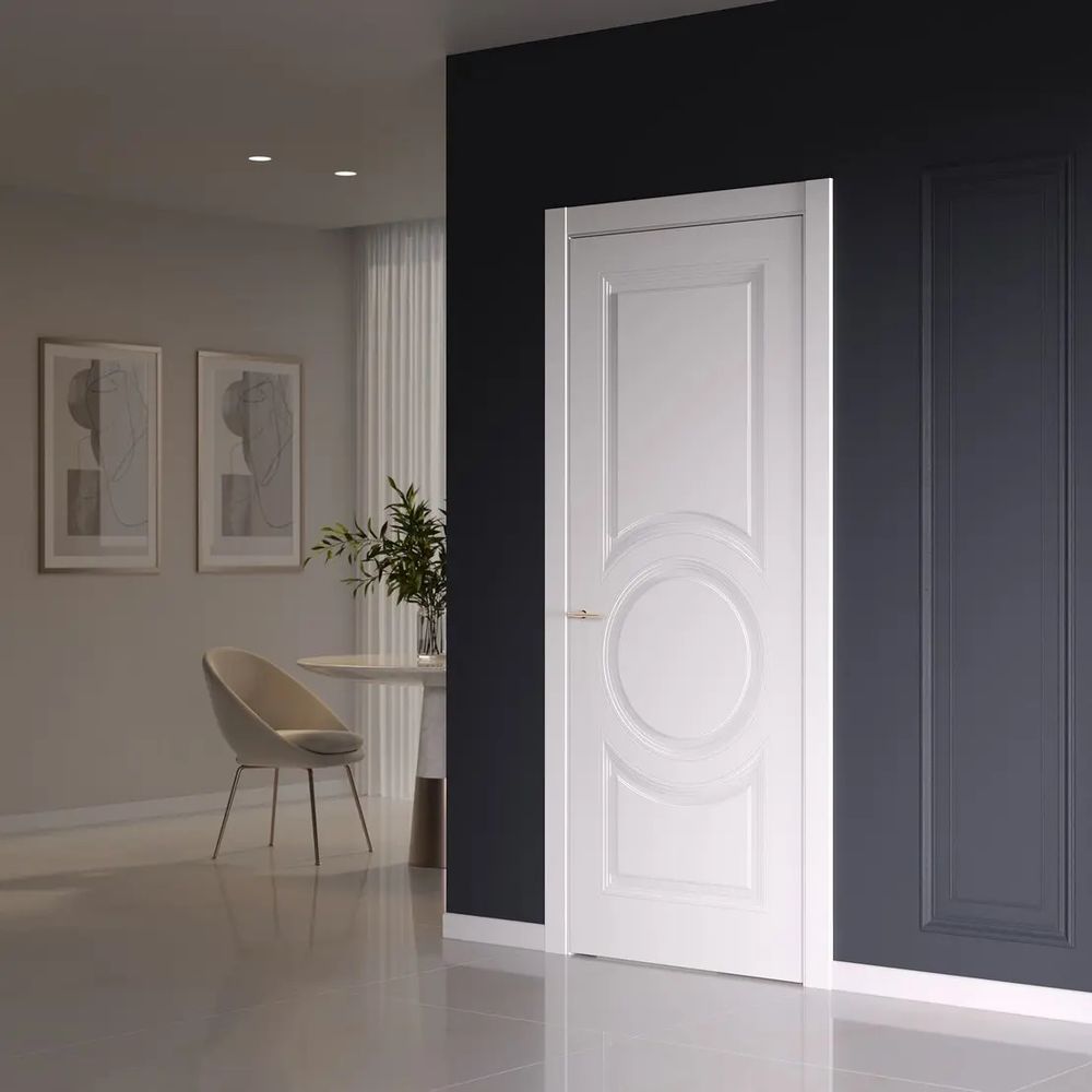 Двери WestStyle OB9 RAL Тон Белый  ДГ