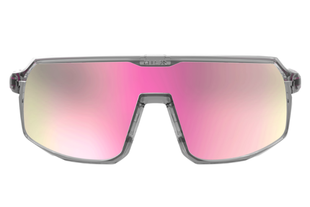 Спортивные очки HILX Inferno Shiny Crystal Light Grey / Pink Lens