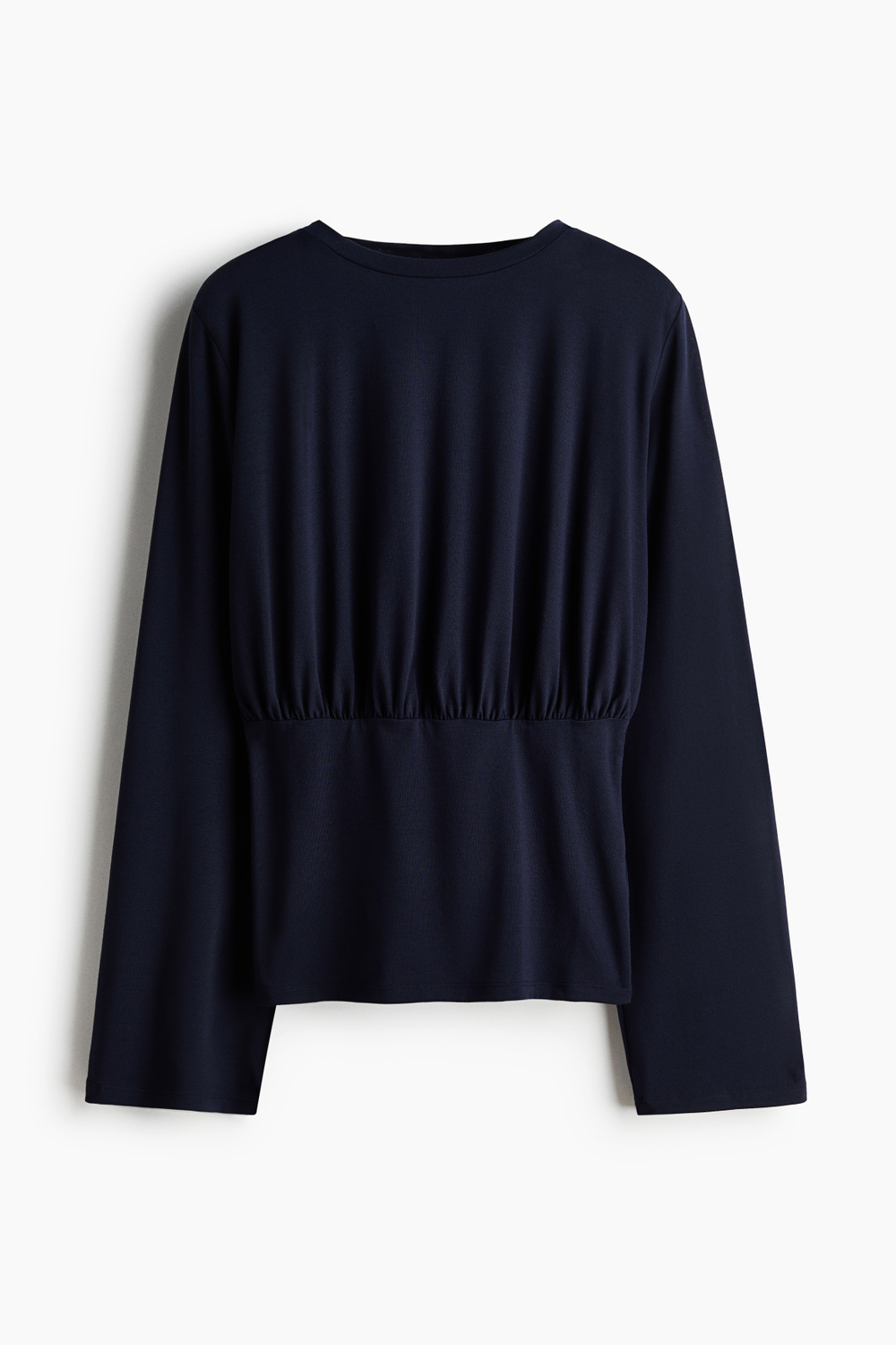 Топ с длинными рукавами и широким поясом - H&M