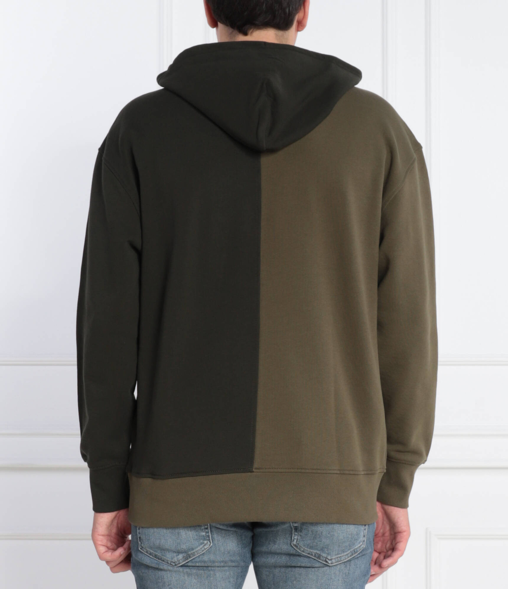 Худи TJM RLX VARSITY TWO-TONE HOODIE Tommy Jeans - хаки(DM0DM17802)