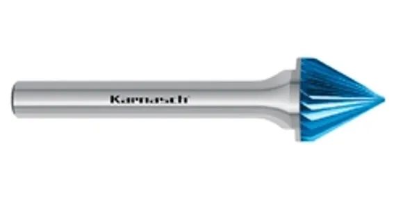 Борфреза твердосплавная Karnasch форма K, 3х3х3х38 мм, насечка HP-2, без покрытия, арт. 11.3110-005