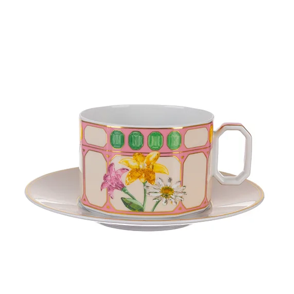 Чайная пара "SWAROVSKI Rosenthal Idyllia", 260мл