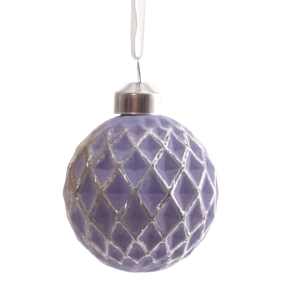 Украшение новогоднее "Шар", L 6 W 6 H 8 см, 4в.