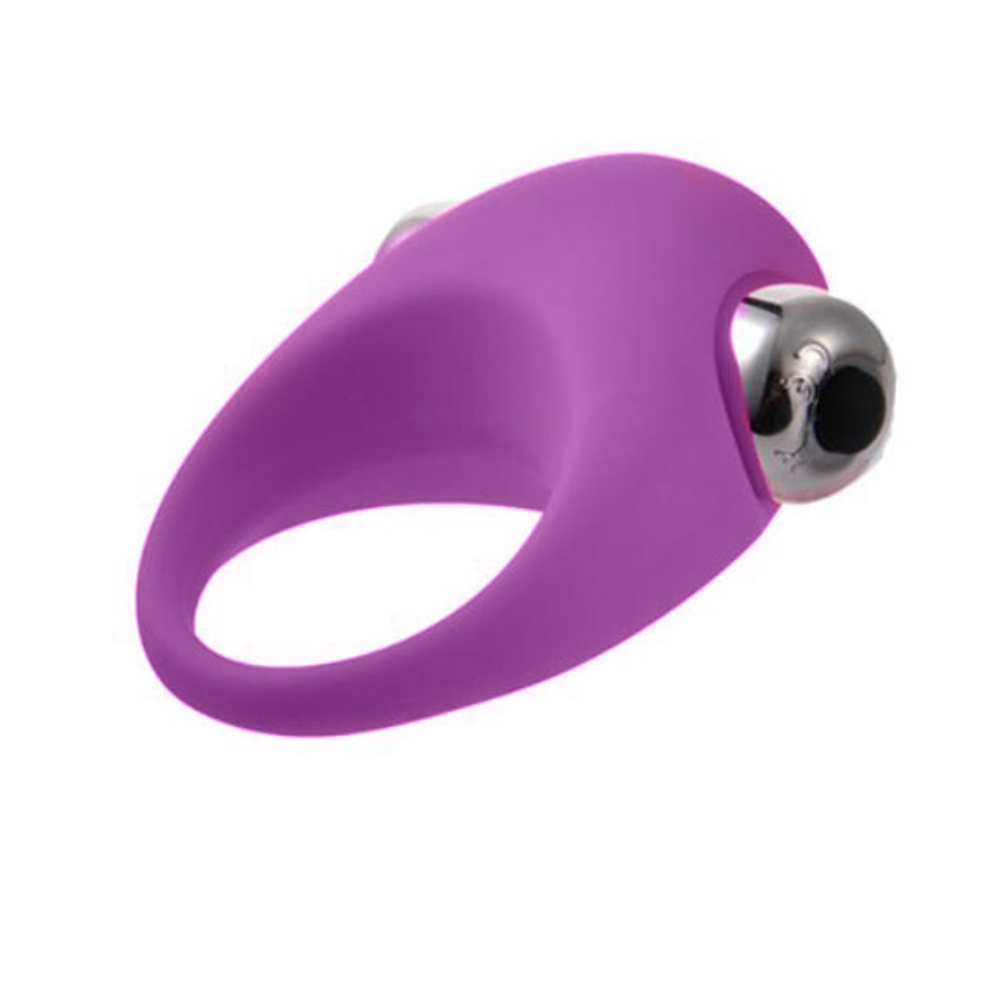 Эрекционное кольцо силиконовое с вибрацией Onjoy Silicone Collection (фиолетовый) (Цвет: фиолетовый)