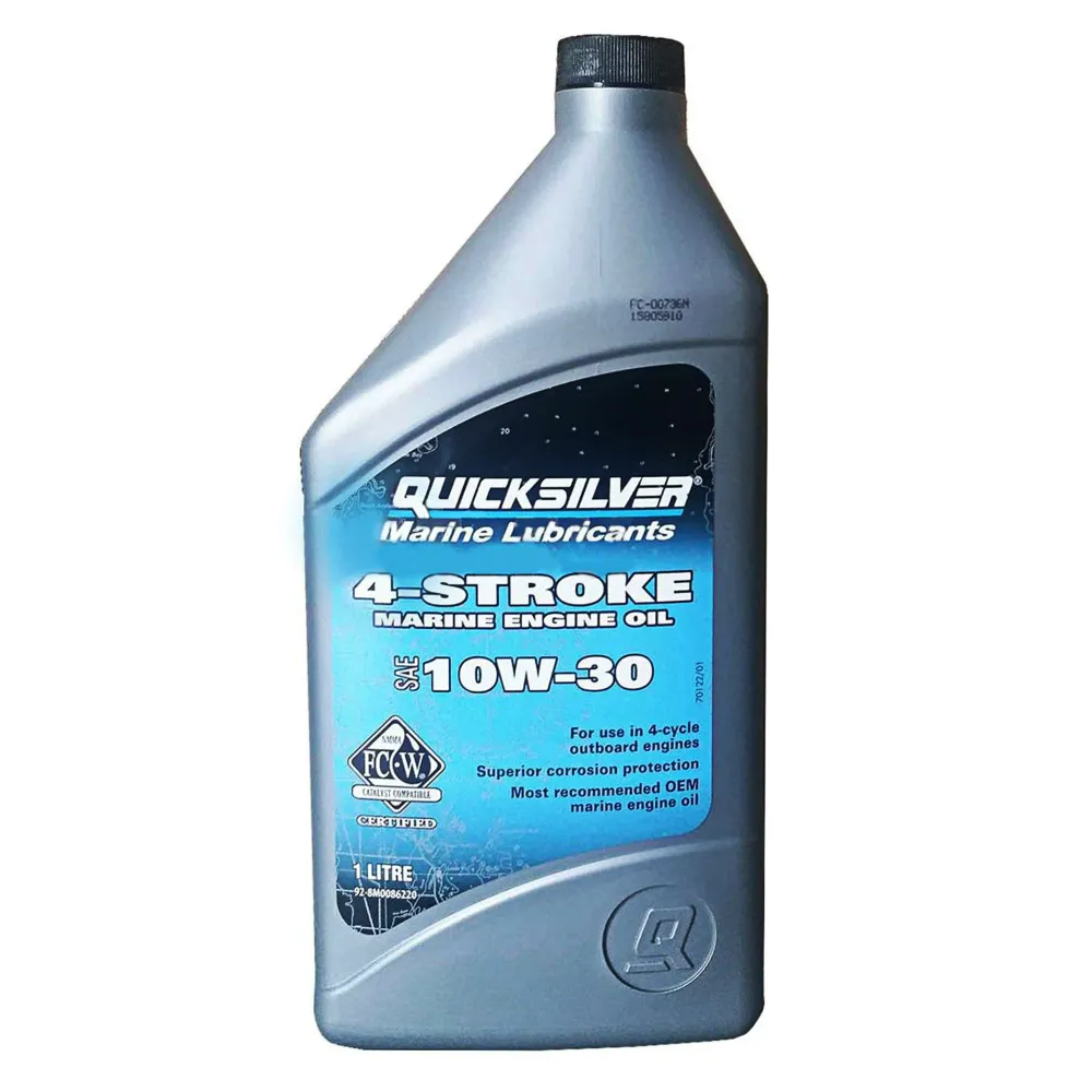 Масло моторное Quicksilver 10W30 синтетическое 4Т 1л