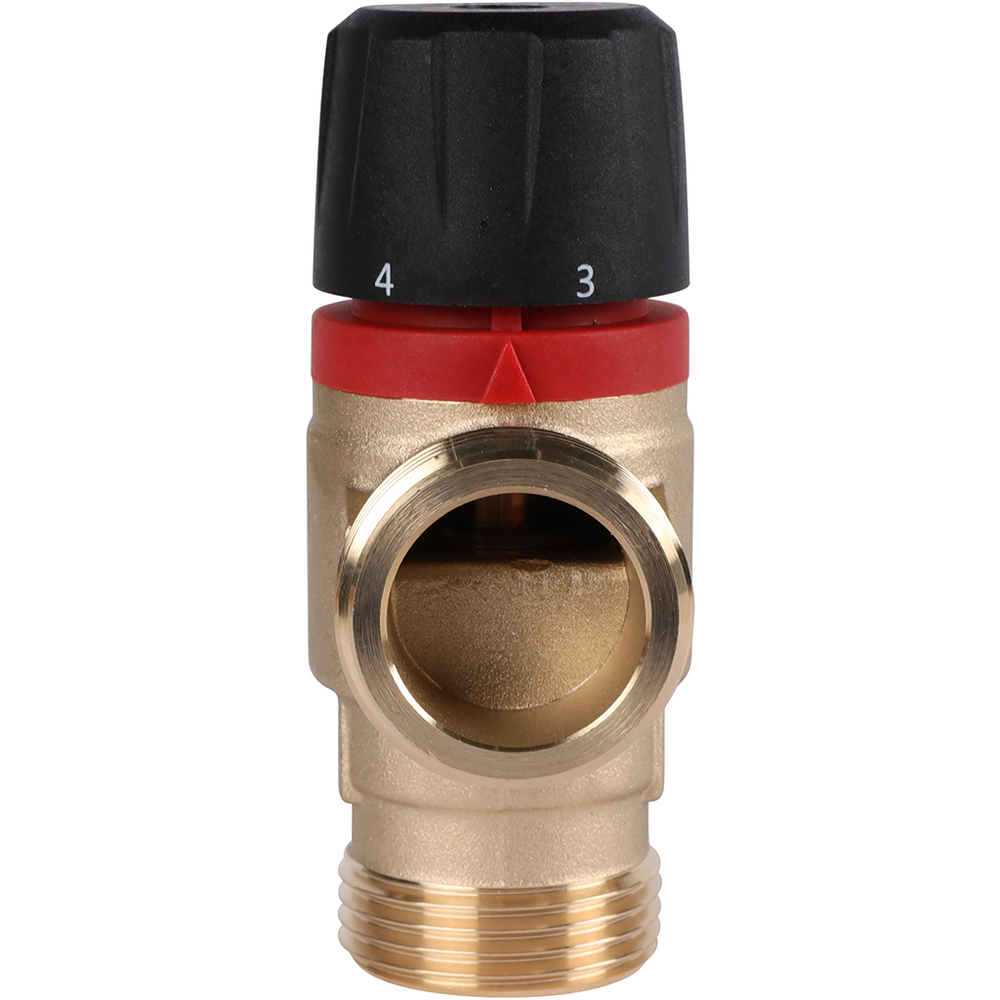 Клапан термостатический смесительный ROMMER - 1" (НР/НР, 20-43°C, Kvs 2.5, L-смешивание)