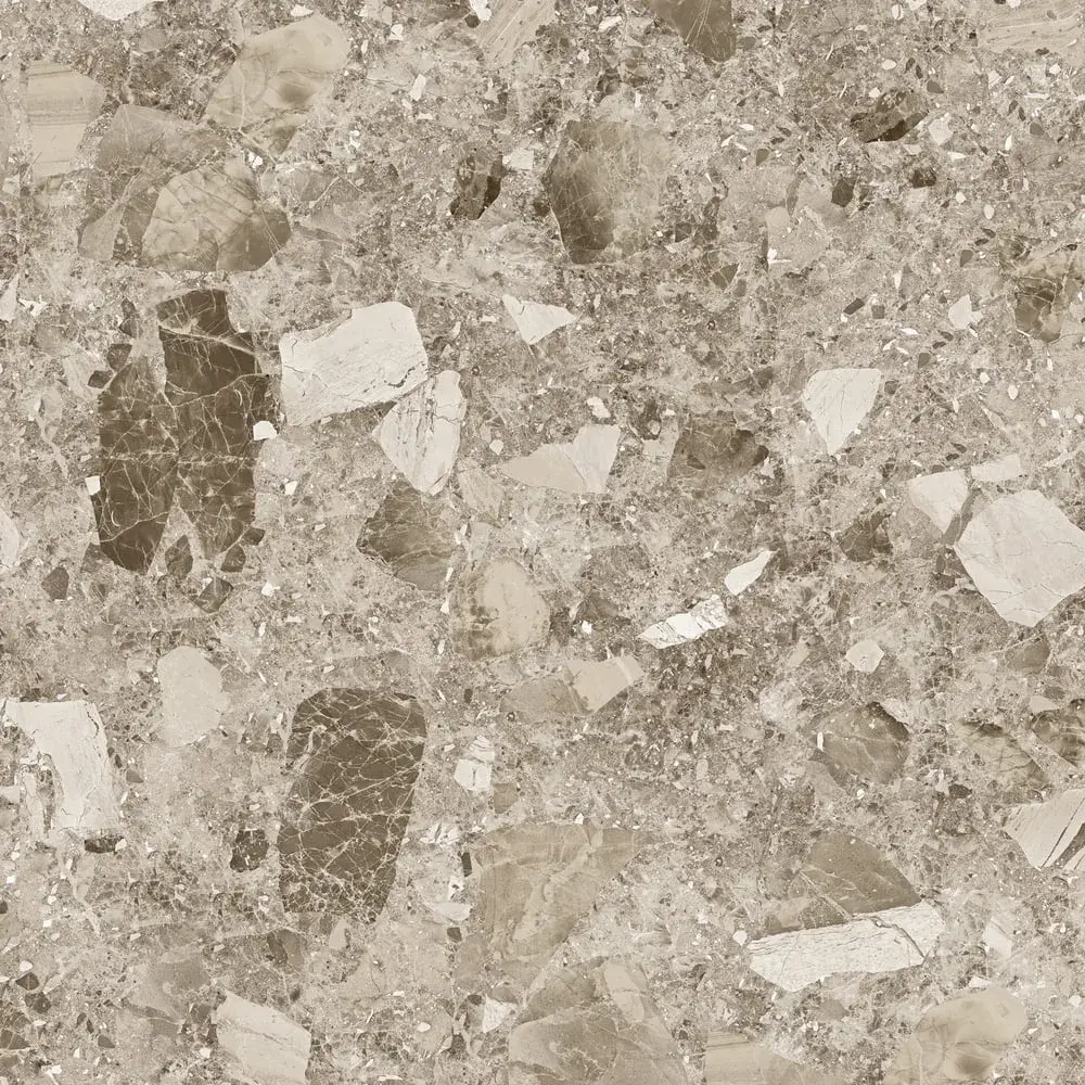Керамогранит Alma Ceramica GFU04STE40R Steel rock 60x60 бежевый сахарный под терраццо
