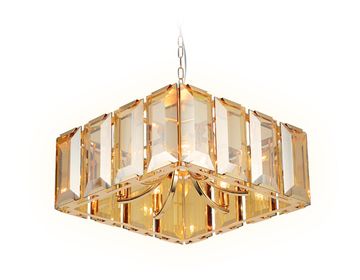 Люстра подвесная TR5149GD/TI золото/янтарный Traditional Ambrella