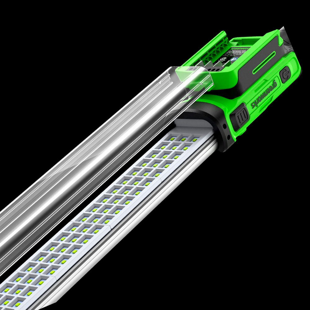 Лампа, LED-прожектор Greenworks G24UHL, 24V, макс. 1200 Лм, 142- 204 см, без АКБ и ЗУ, 3503607