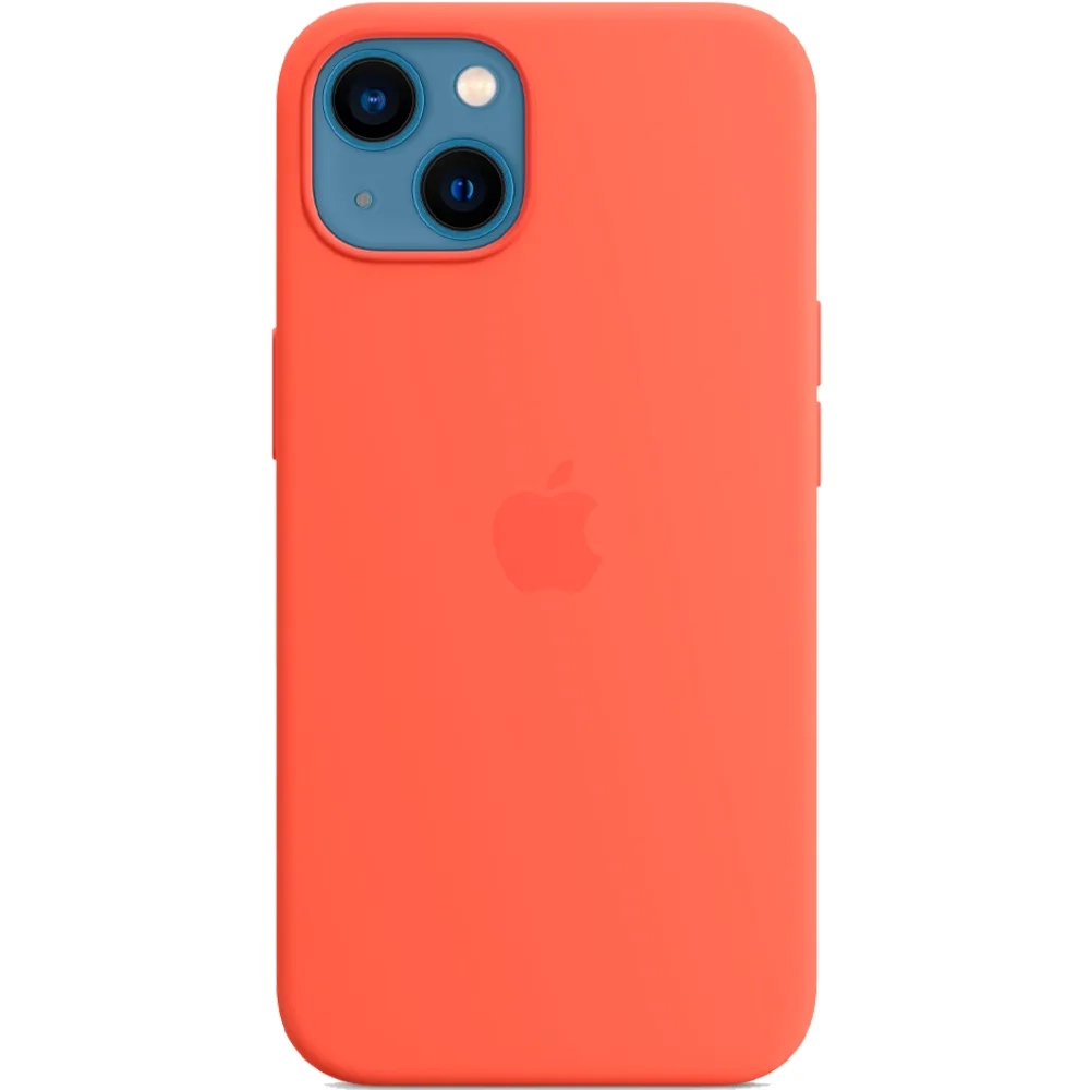 Силиконовый чехол с поддержкой MagSafe Apple Silicone Case для iPhone 13, Nectarine (Спелый нектарин)