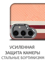 Дизайнерский чехол для SAMSUNG S24 FE с камерой-подставкой и MagSafe
