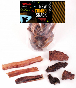 Лакомство SVB-IN для собак COMBO Snack (легкое, трахея, корень, жила, уши, печень)