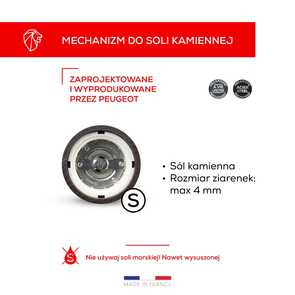 Peugeot Мельница для соли Line 18 см натуральная EAN 4006950039912