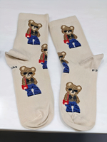 носки женские с капроновым верхом