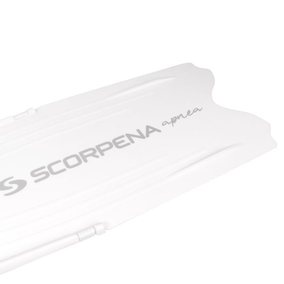 Ласты Scorpena F1 Apnea Soft белые с белыми калошами