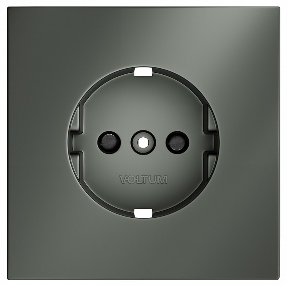 Накладка для розетки с заземлением и со шторками Voltum S70 VLS000706