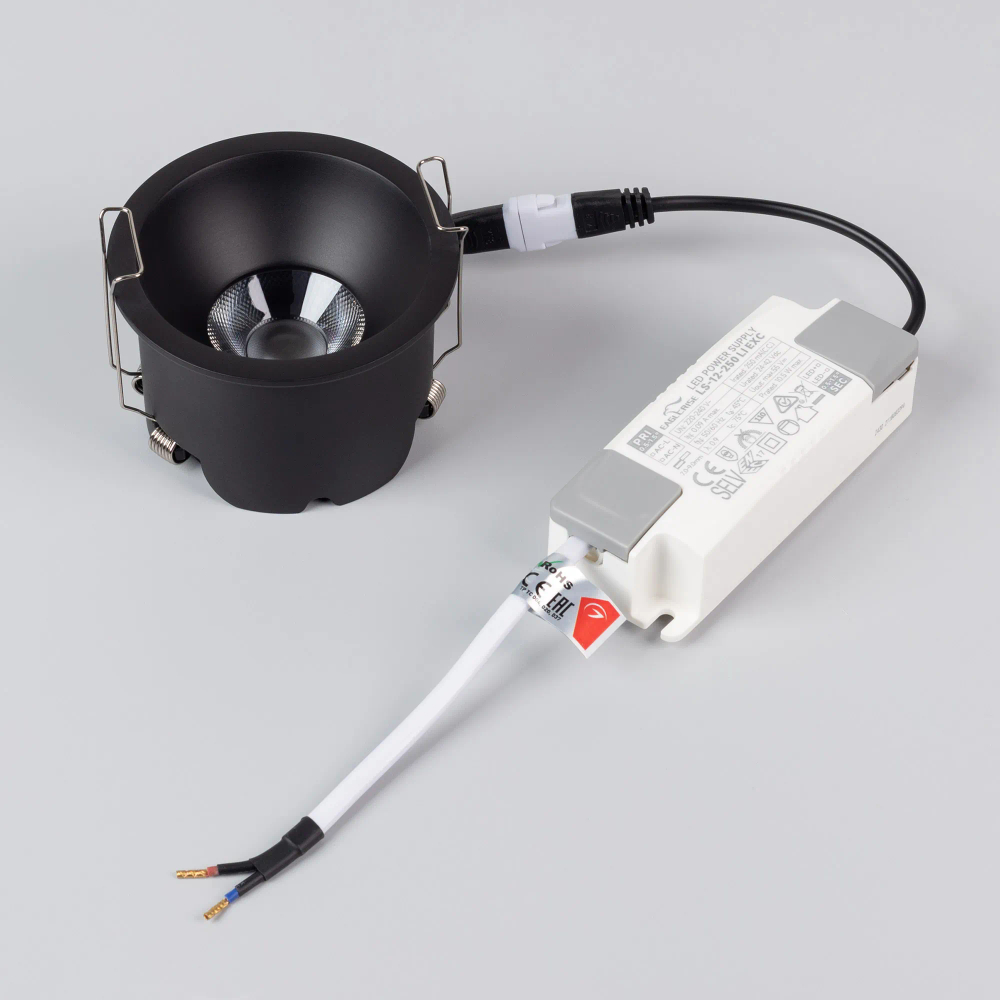 Светильник MS-HARBOR-R82-10W Warm2700 (BK, 50 deg, 230V) (Arlight, IP20 Металл, 5 лет) 054478