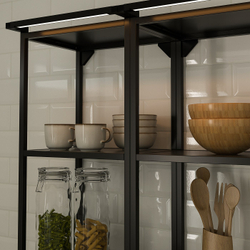 IKEA SKYDRAG  (ИКЕА СКИДРАГ)  -  Светодиодная лента для столешницы/шкафа с датчиком - с регулировкой яркости антрацит 60 см