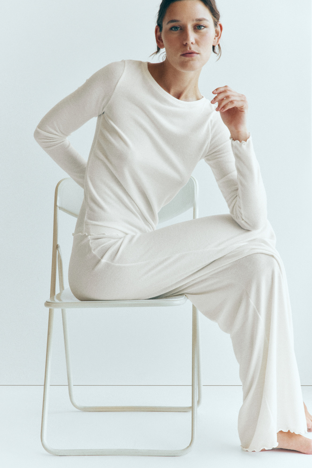 Пижама из мягкого ворсистого трикотажа - H&M