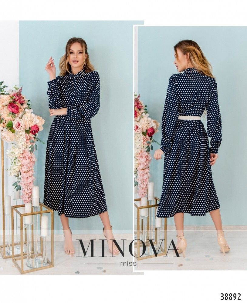 Платье 3141-темно-синий Minova Платье 3141-темно-синий Minova