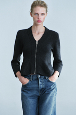КУРТКА ИЗ ШЕРСТИ С БАСКОЙ — ZARA