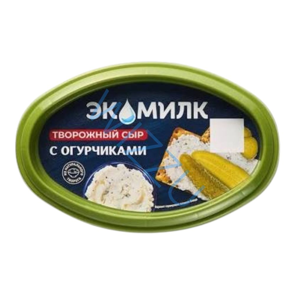 Сыр твороженный Экомилк с огурчиками 60% 120г