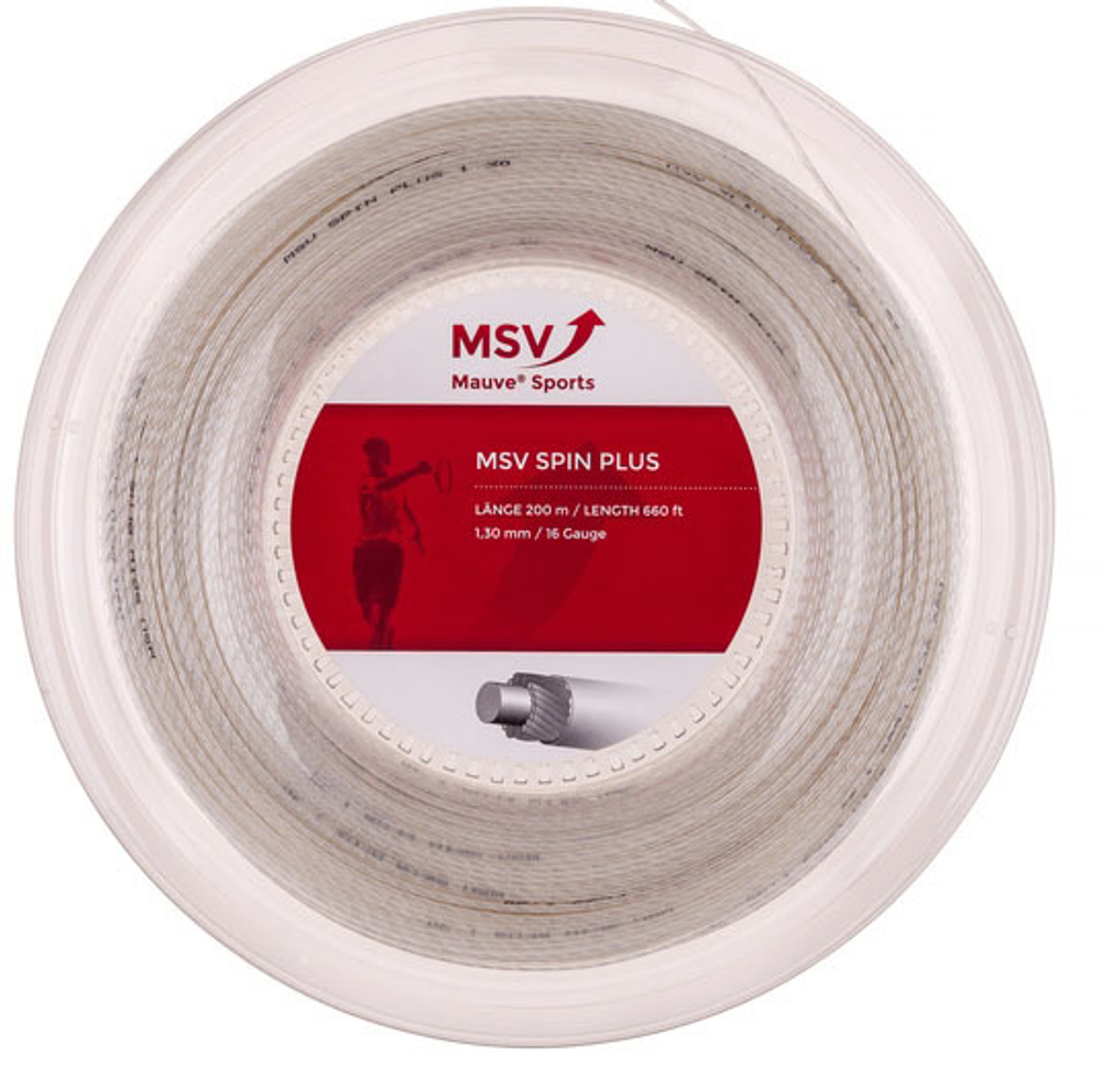 Теннисные струны MSV Spin Plus (200 m) - белый