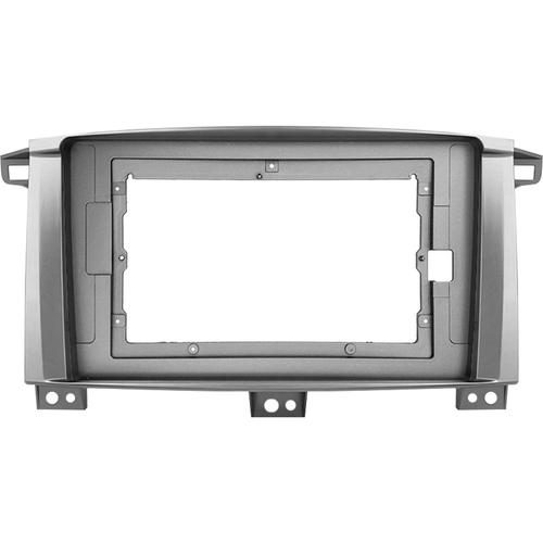 Комплект рамки с разъёмами 9" Toyota Land Cruiser 105 1998-2007 кондей, серебро