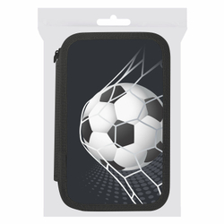 Пенал ПИФАГОР, 3 отделения, ламинированный картон, 19х11 см, "Ball kick", 272253