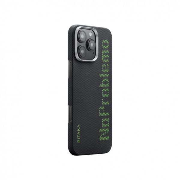 Чехол Pitaka Tactile Woven (Lumintex Edition) для iPhone 16 Pro, Без проблем | NoProblemo