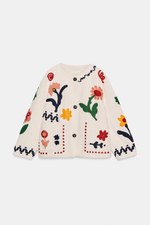 КУРТКА С ЦВЕТОЧНОЙ ВЫШИВКОЙ — ZARA