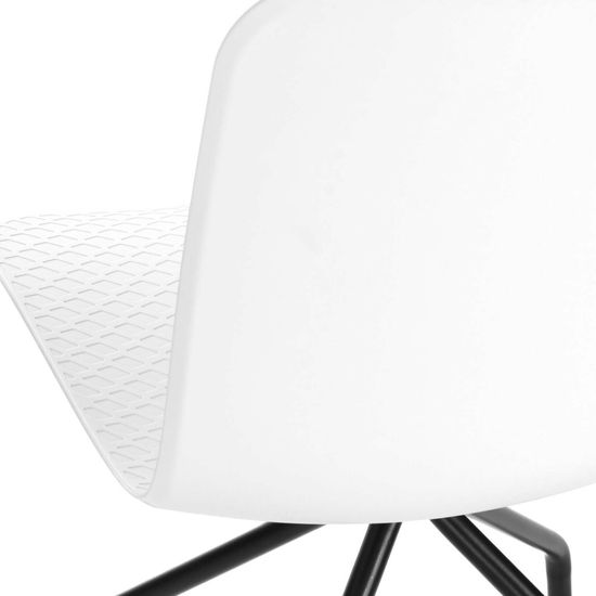 Стул Glide на колесиках цвет белый/черный
