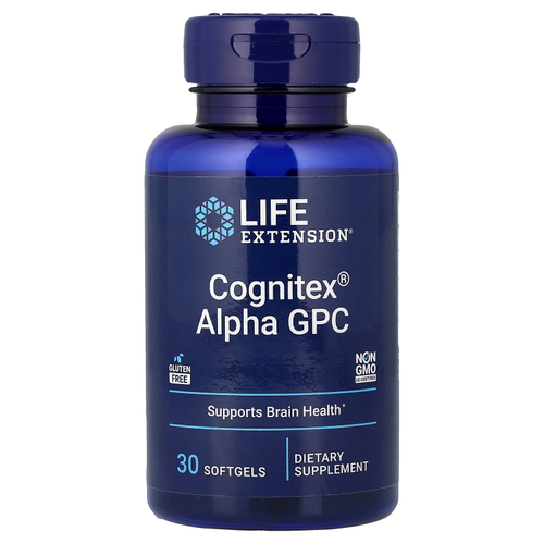 Life Extension, Cognitex, альфа-ГФХ, 30 капсул