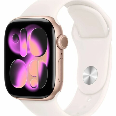 Умные часы Apple Watch Series 11 GPS 46 мм, Rose Gold Aluminium, Light Blush Sport Band, M/L