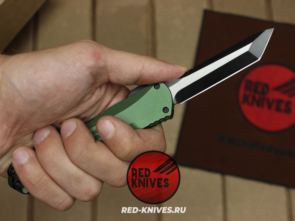Heretic Knives Manticore-E T/E - зеленая рук, черный клинок RK/Н109