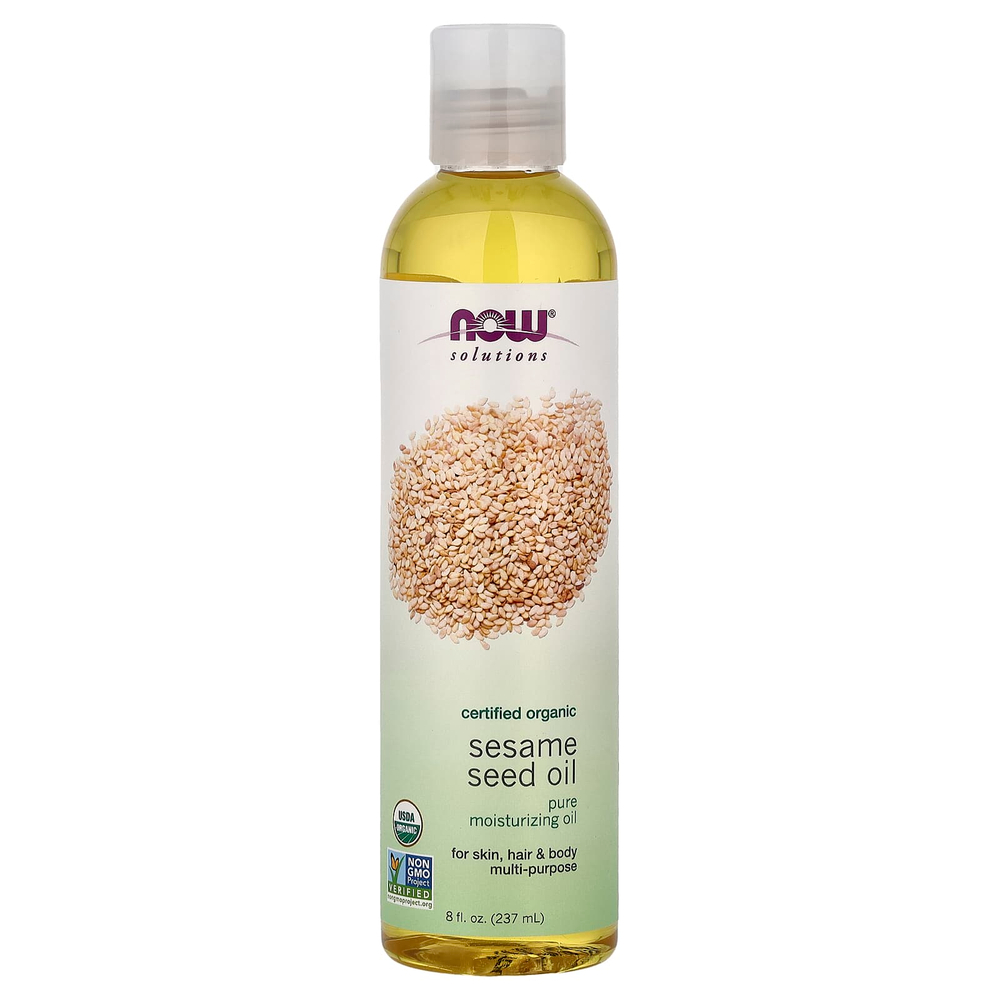 NOW Foods, Solutions, кунжутное масло, 237 мл (8 жидк. унций)
