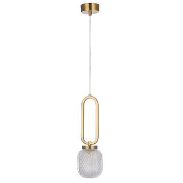 Подвесной светильник 1*G9 Carolina SP1 V2 Brass латунь Crystal Lux