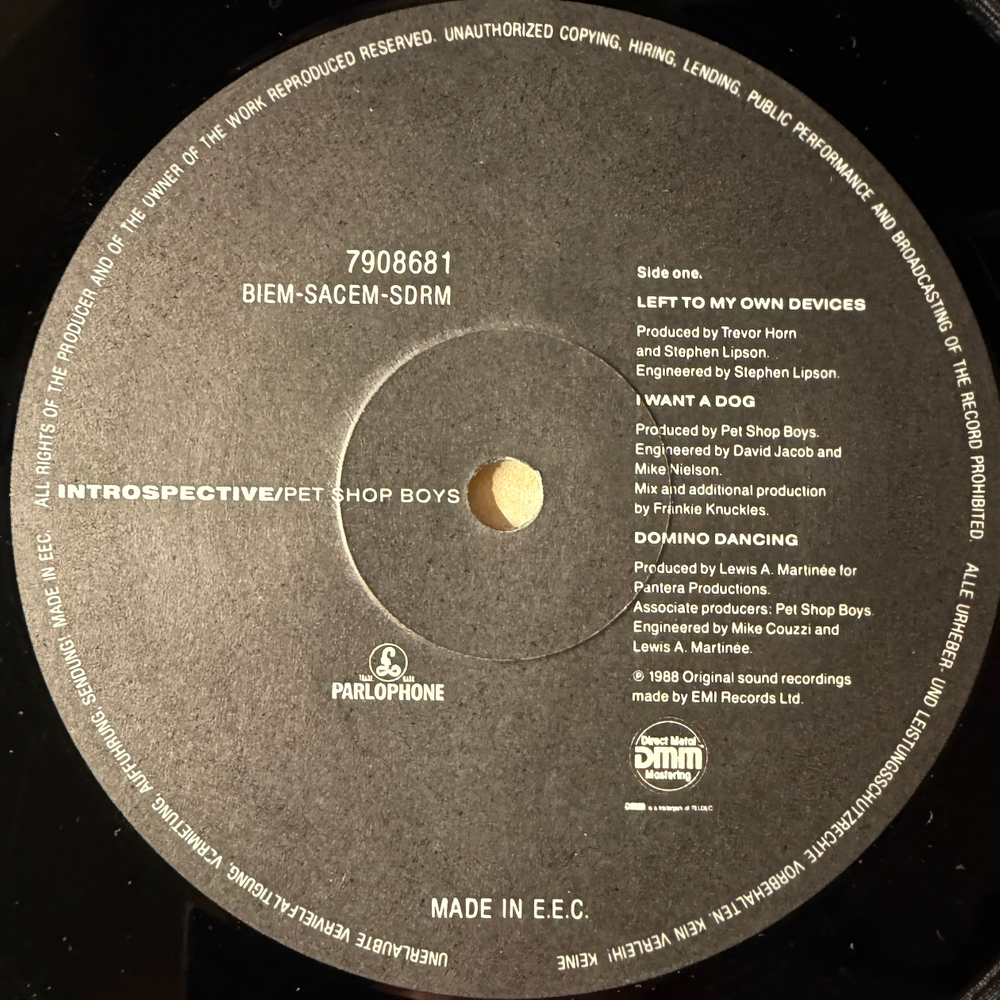 Pet Shop Boys - Introspective (Европа 1988г.)