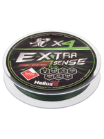 Шнур плетеный для рыбалки Helios Extrasense X4 PE Green 150m 1.0/15LB 0.17mm (HS-ES-X4-1/15LB)